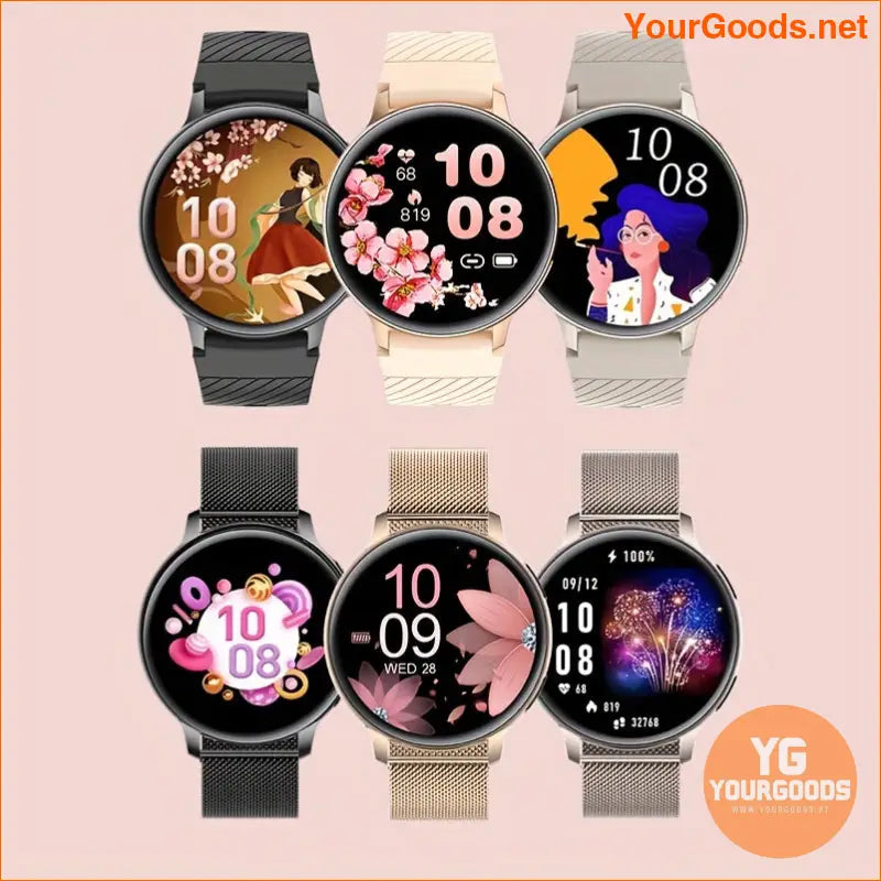 Womens Smartwatch with Wireless Calls 100 Sport Modes - YourGoods Online Shop