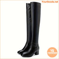 Womens Stylish Chunky Heel OverTheKnee Boots - YourGoods Online Shop