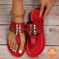 Womens Stylish Lightweight SlipOn Sandals with Buckle Decor - YourGoods Online Shop