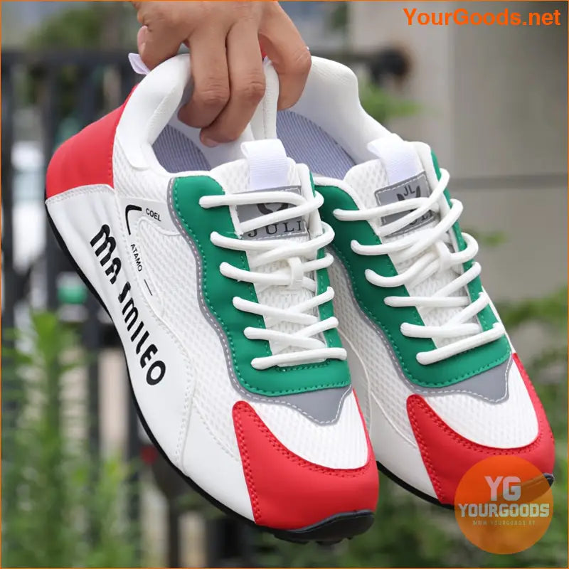 Women's Two Tone Running Sports Shoes, Breathable Low Top Gym Walking Trainers, Casual Outdoor Sneakers - YourGoods Online Shop