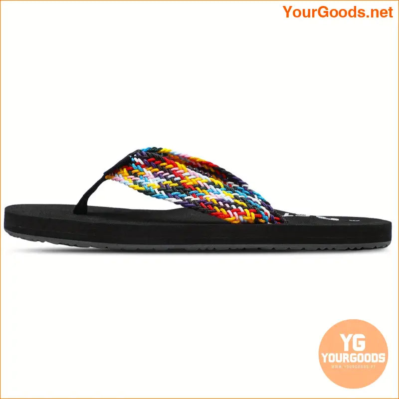 Womens Vibrant Strap FlipFlops Trendy Summer Slides - YourGoods Online Shop