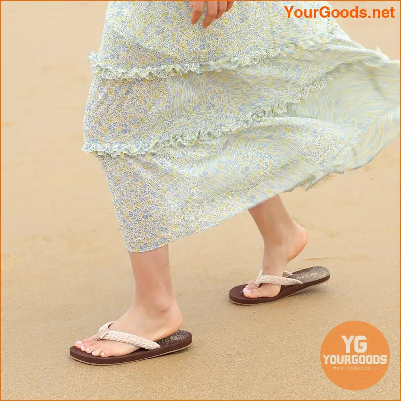 Womens Vibrant Strap FlipFlops Trendy Summer Slides - YourGoods Online Shop