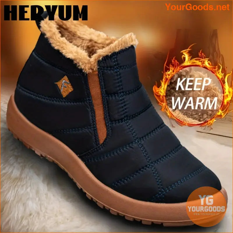 Womens Waterproof Thermal Ankle Snow Boots - YourGoods Online Shop