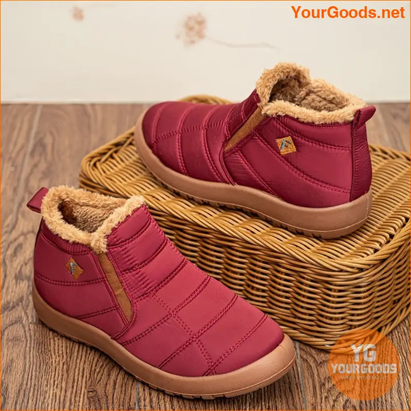 Womens Waterproof Thermal Ankle Snow Boots - YourGoods Online Shop