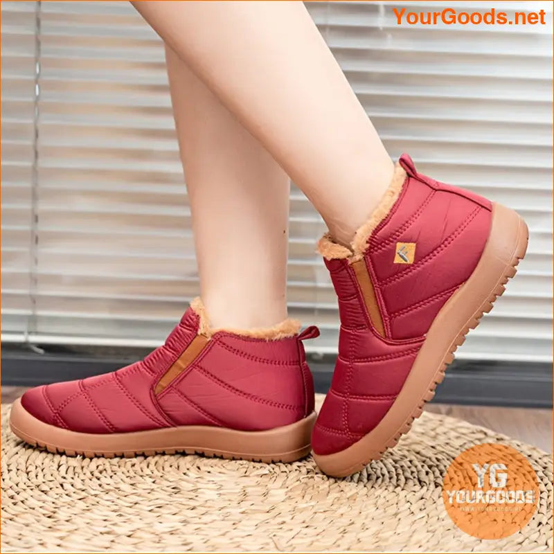 Womens Waterproof Thermal Ankle Snow Boots - YourGoods Online Shop