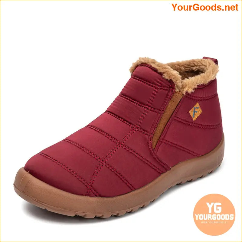 Womens Waterproof Thermal Ankle Snow Boots - YourGoods Online Shop