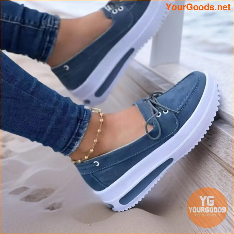 Women'S Wide Loafers Shoes Suede Moccasins Wide Platform Shoes Moccasin Penny Loafers Slip On Work Shoes Casual Shoes Ladies Comfort Walking Shoes - YourGoods Online Shop