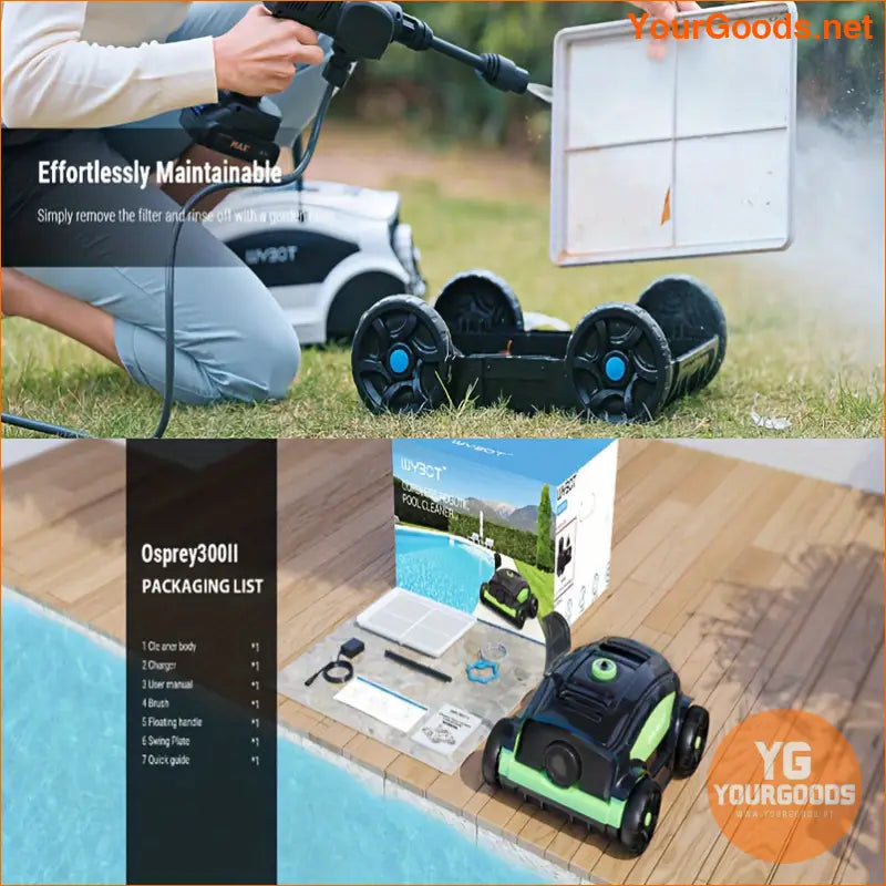 Wybot Pro 130Min Pool Vacuum Powerful Suction - YourGoods Online Shop