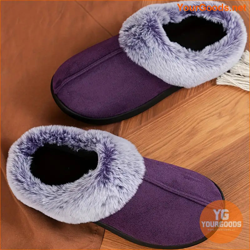 Yangzhou Memory Foam Plush Comfort Indoor Slippers - YourGoods Online Shop