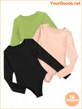 YOURGOODS 3pcs Solid Tee Bodysuit - YourGoods Online Shop