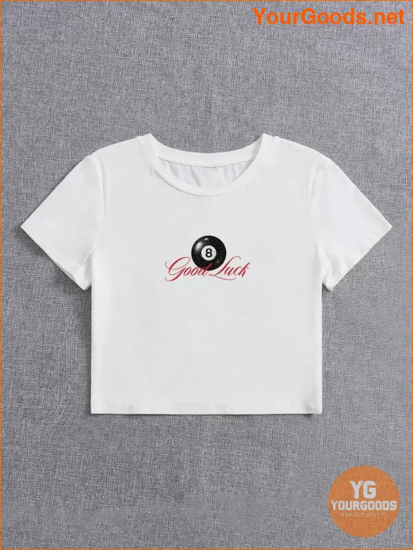 YOURGOODS ArtofMinds Letter Graphic Crop Tee - YourGoods Online Shop