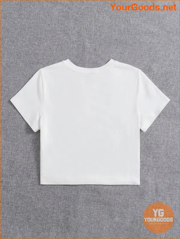 YOURGOODS ArtofMinds Letter Graphic Crop Tee - YourGoods Online Shop