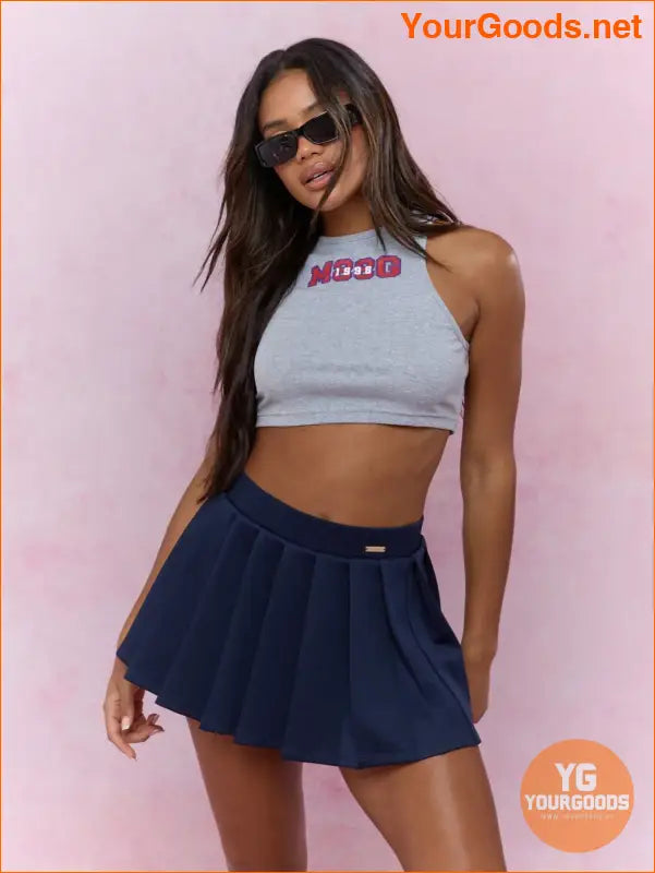 YOURGOODS Chic Pleated Mini Skirt - YourGoods Online Shop