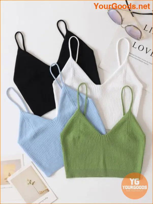 YOURGOODS Essence 4Piece Solid Knit Crop Top Set - YourGoods Online Shop