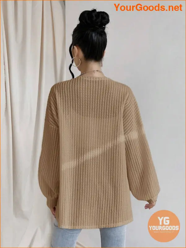 YOURGOODS Essence Women Spring And Autumn Loose Shoulder Long Sleeve Casual Coat - YourGoods Online Shop