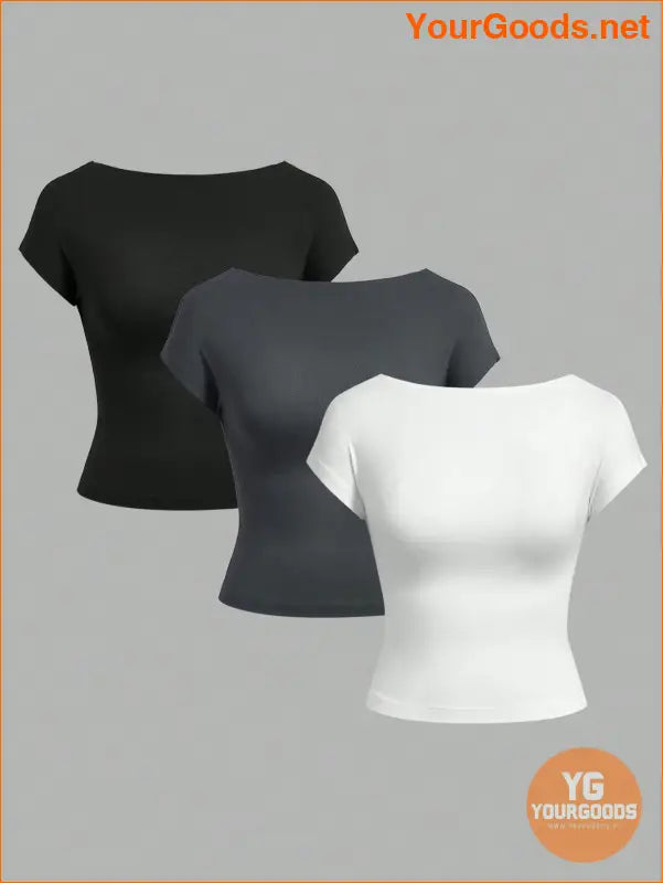 YOURGOODS EZwear 3Pack Summer Cropped TShirts - YourGoods Online Shop