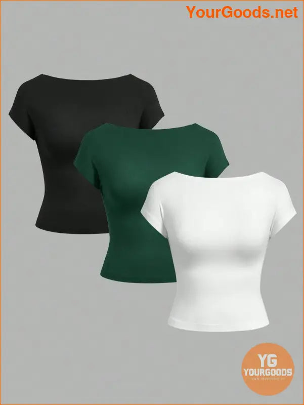 YOURGOODS EZwear 3Pack Summer Cropped TShirts - YourGoods Online Shop