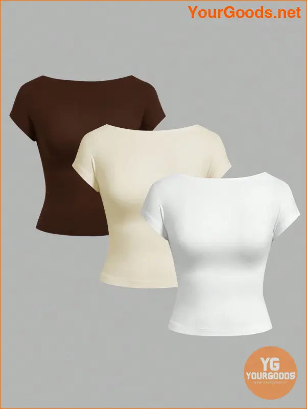 YOURGOODS EZwear 3Pack Summer Cropped TShirts - YourGoods Online Shop