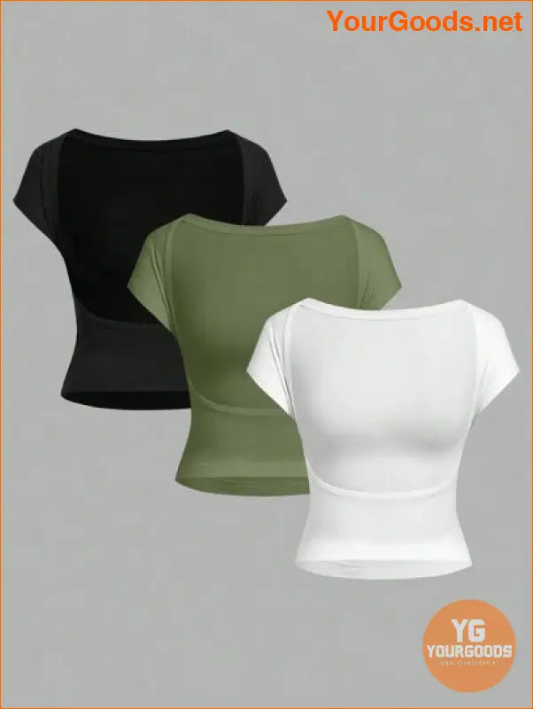 YOURGOODS EZwear 3Pack Summer Cropped TShirts - YourGoods Online Shop