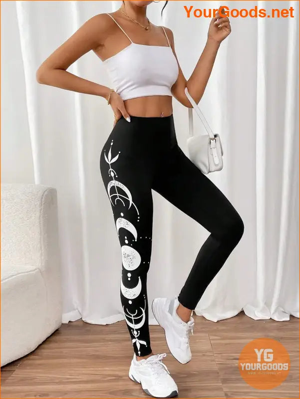 YOURGOODS EZwear Stylish Knitted Printed Leggings - YourGoods Online Shop