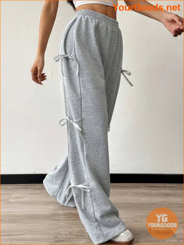 YOURGOODS EZwear Versatile Womens Gray Drawstring Sweatpants - YourGoods Online Shop