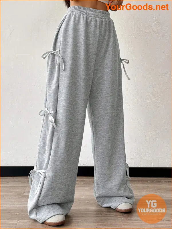 YOURGOODS EZwear Versatile Womens Gray Drawstring Sweatpants - YourGoods Online Shop