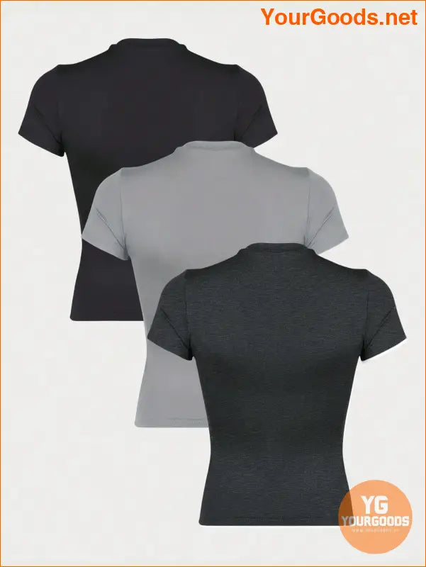 YOURGOODS EZwear Womens 3pc Short TShirt Set - YourGoods Online Shop