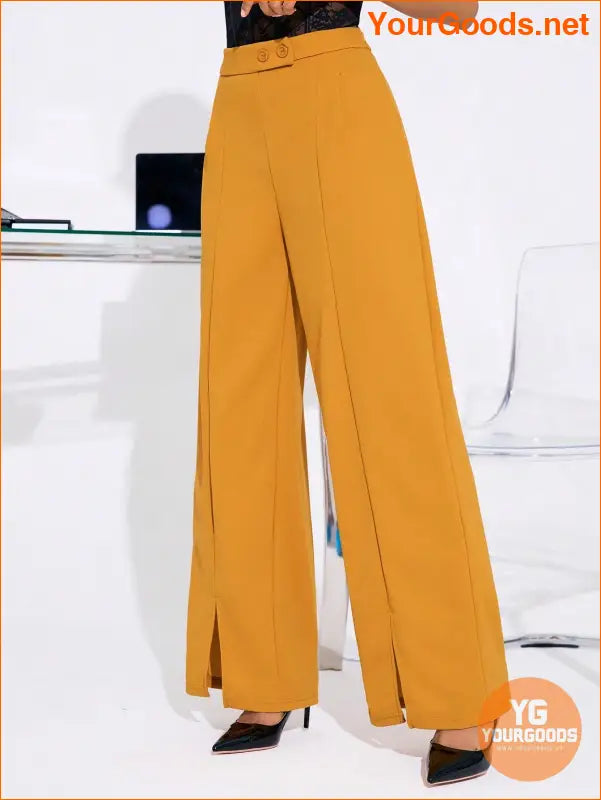 YOURGOODS Fall Wide Leg Double Button Suit Pants - YourGoods Online Shop