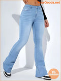 YOURGOODS Flare Leg Slant Pocket High Waist Jeans - YourGoods Online Shop