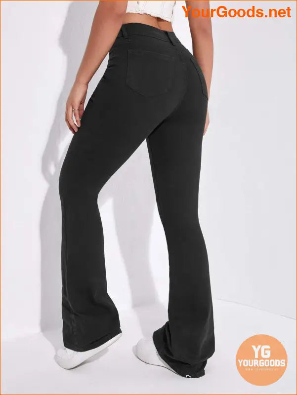 YOURGOODS High Waist Flare Leg Jeans - YourGoods Online Shop