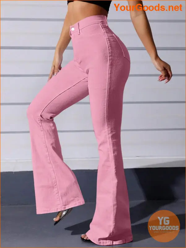 YOURGOODS High Waist Flare Leg Jeans - YourGoods Online Shop