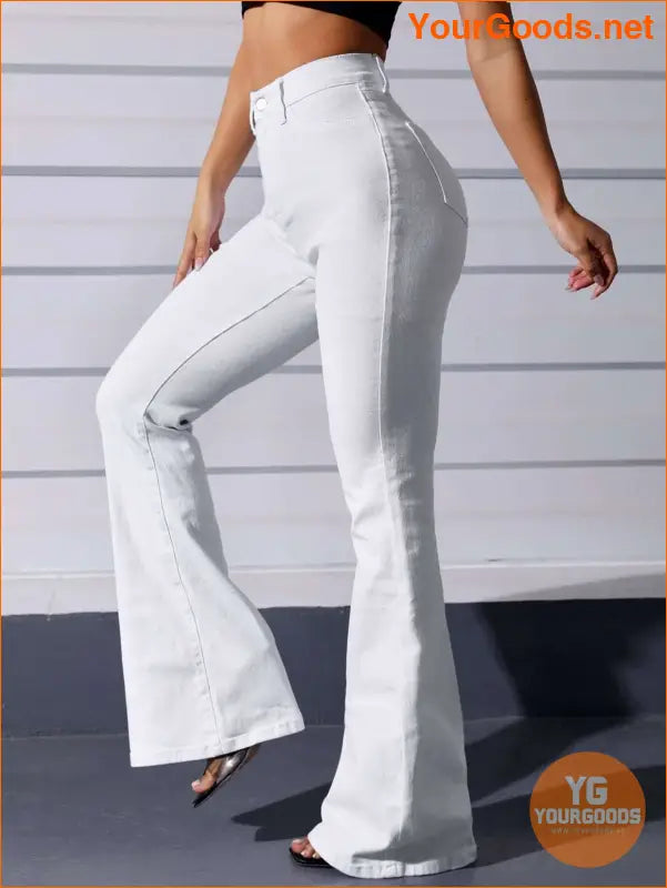 YOURGOODS High Waist Flare Leg Jeans - YourGoods Online Shop