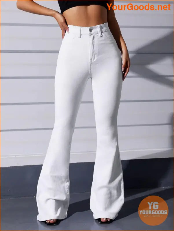 YOURGOODS High Waist Flare Leg Jeans - YourGoods Online Shop