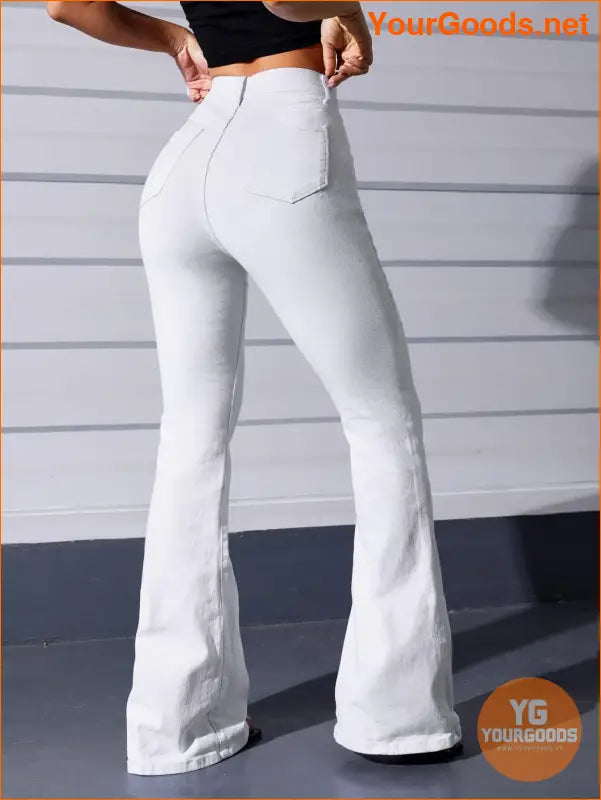 YOURGOODS High Waist Flare Leg Jeans - YourGoods Online Shop