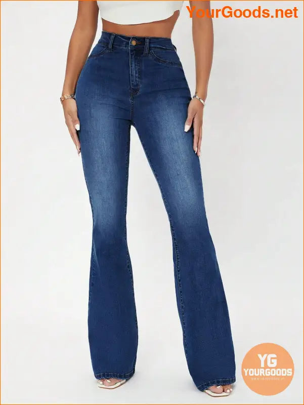 YOURGOODS High Waist Flare Leg Jeans - YourGoods Online Shop