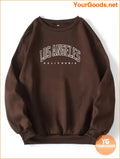 YOURGOODS Letter Graphic Thermal Lined Sweatshirt - YourGoods Online Shop