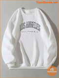 YOURGOODS Letter Graphic Thermal Lined Sweatshirt - YourGoods Online Shop