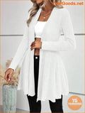 YOURGOODS LUNE Ruffle Hem Open Cardigan - YourGoods Online Shop