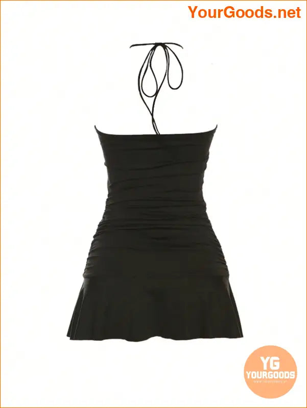 YOURGOODS - Marika Sila Ruffle Trim Ruched Tube Dress - YourGoods Online Shop