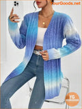 YOURGOODS Ombre Cable Knit Duster Cardigan - YourGoods Online Shop