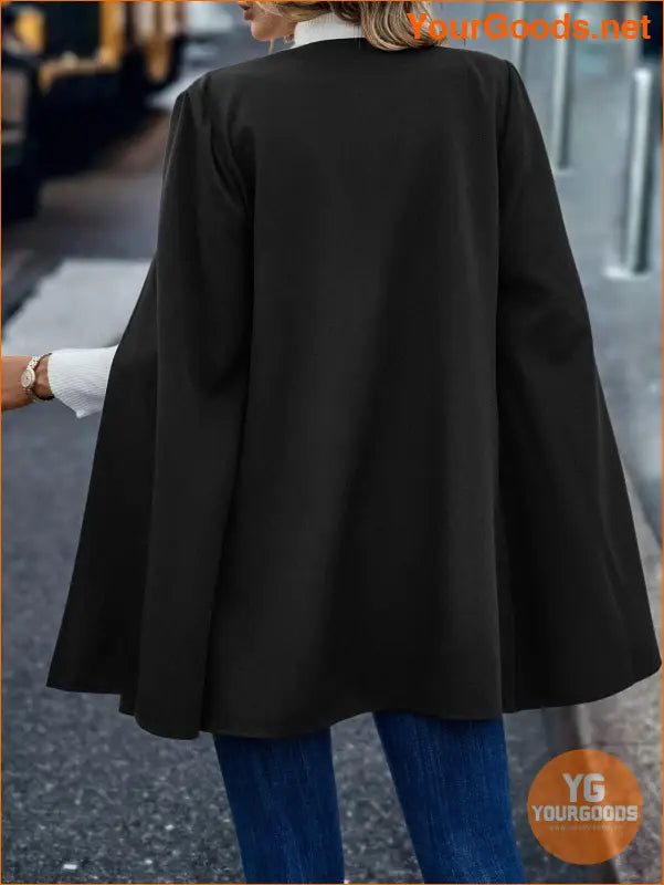 YOURGOODS Open Front Cape Blazer - YourGoods Online Shop