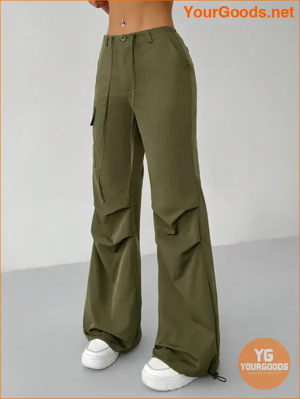 YOURGOODS Petite Womens Bow Tie Belted Cargo Joggers - YourGoods Online Shop