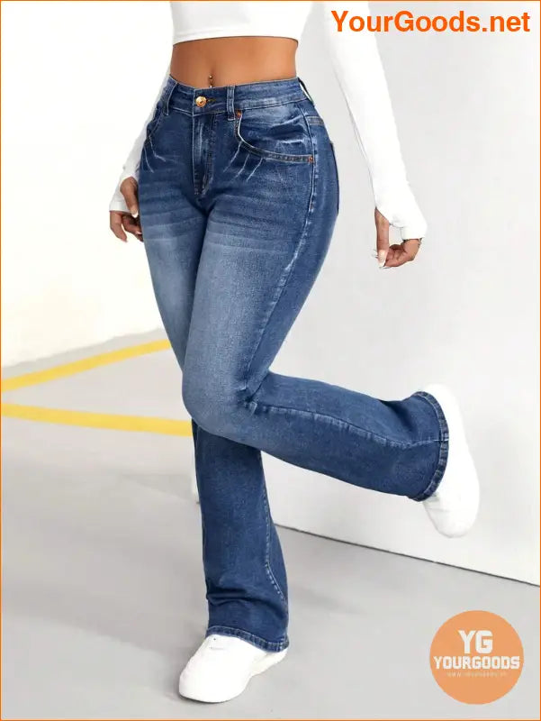 YOURGOODS Petite Womens Flared Jeans - YourGoods Online Shop