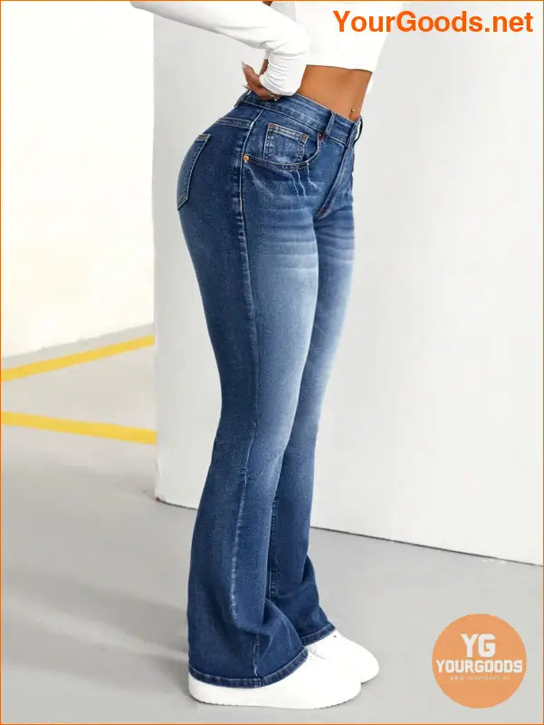 YOURGOODS Petite Womens Flared Jeans - YourGoods Online Shop