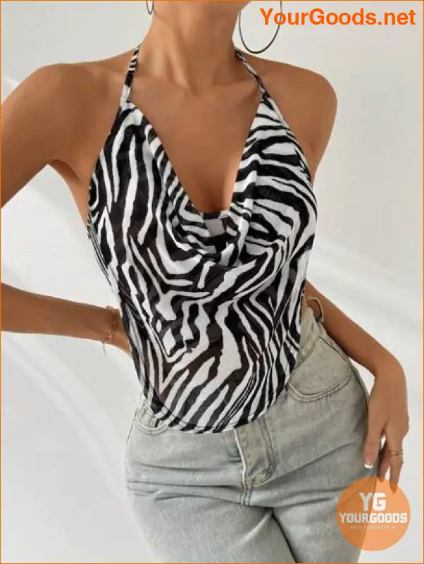 YOURGOODS Priv Backless Halter Party Top - YourGoods Online Shop