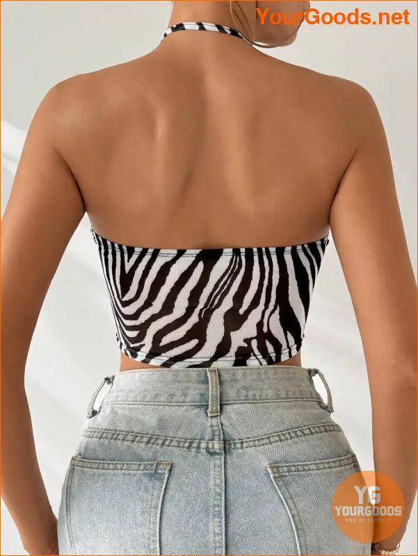 YOURGOODS Priv Backless Halter Party Top - YourGoods Online Shop