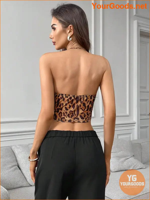 YOURGOODS Priv Backless Halter Party Top - YourGoods Online Shop