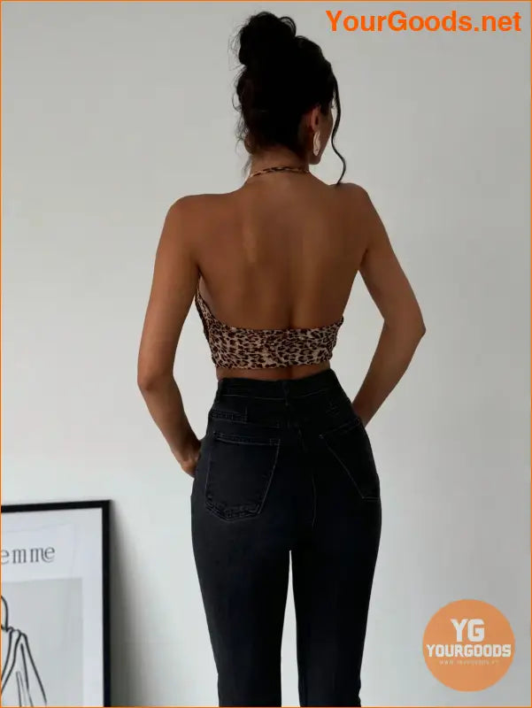 YOURGOODS Priv Backless Halter Party Top - YourGoods Online Shop