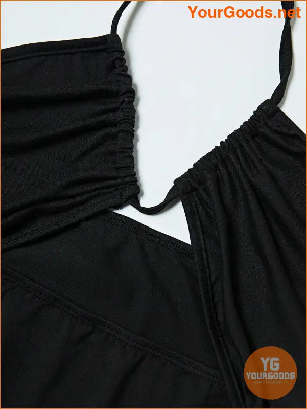 YOURGOODS Sexy Black Sleeveless Backless Bodycon Dress - YourGoods Online Shop