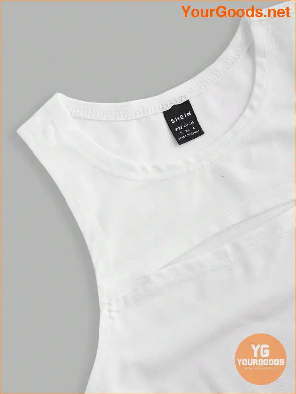 YOURGOODS Sexy Solid Color Hollow Out Tank Top - YourGoods Online Shop